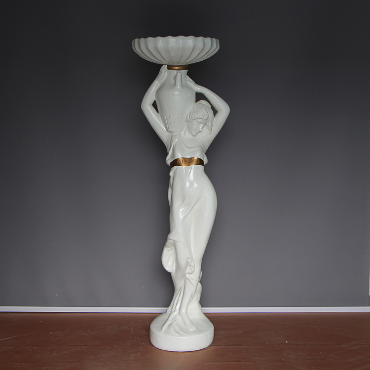 Neoclassical Female Statue fiberglass indoor decor