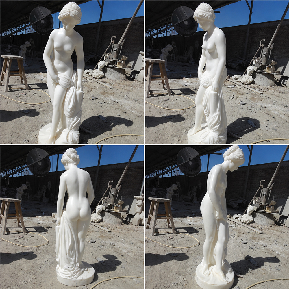 Roman marble Statue Venus multiple views