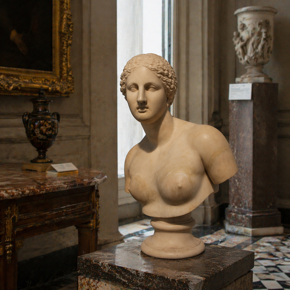 classical marble Aphrodite Statue Bust