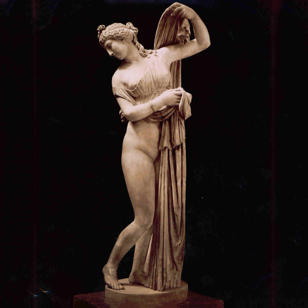 Venus Callipyge marble Greek Goddess Aphrodite statue museum rear view