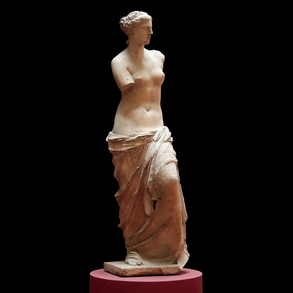 Venus de Milo Greek Goddess
Aphrodite statue draped lower body