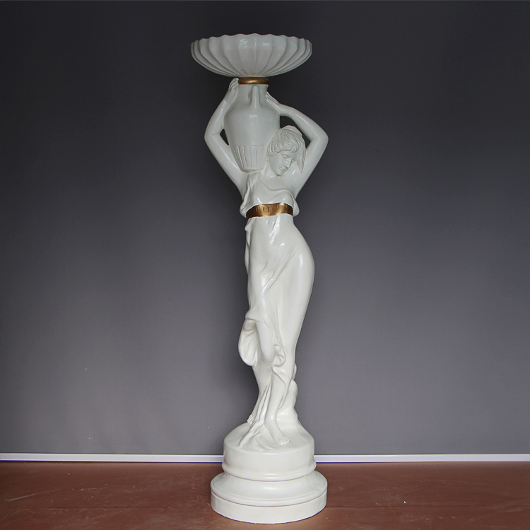 elegant fiberglass Neoclassical Female Statue display