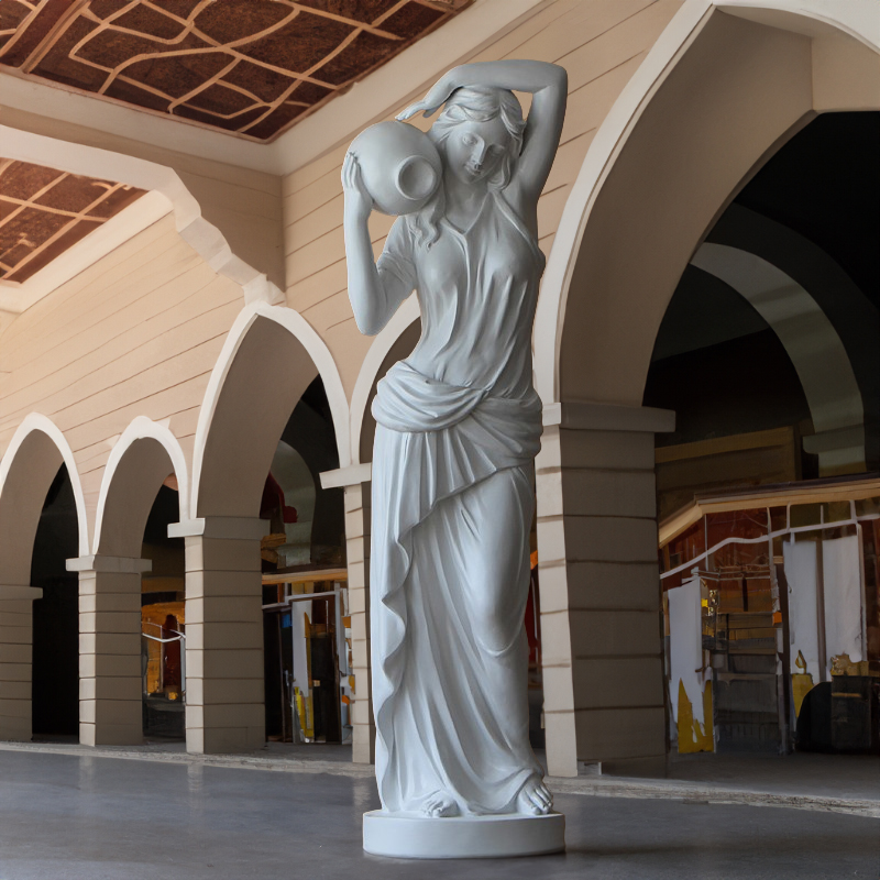 elegant life size Grecian Lady Garden Statue