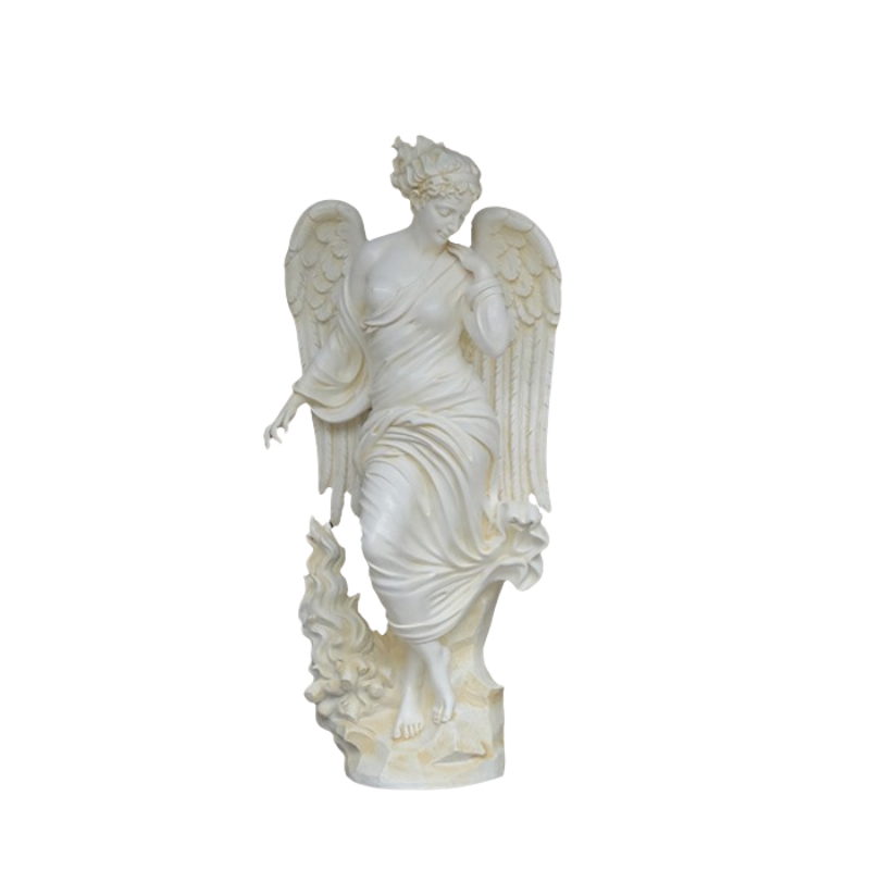 fiberglass 4 Seasons Angel Statues with flame element