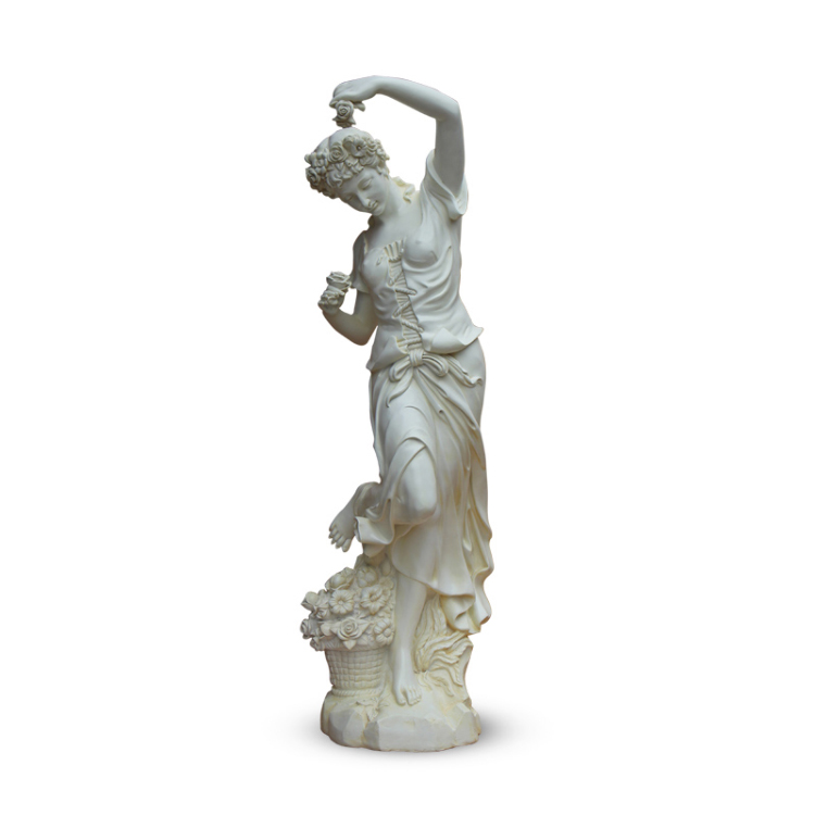 fiberglass Four Seasons Goddess Statue holding flower