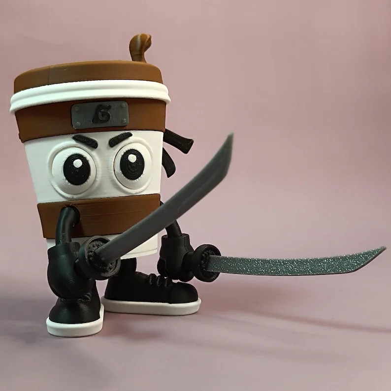 fiberglass Murderous Cappuccino Statue cartoon figure