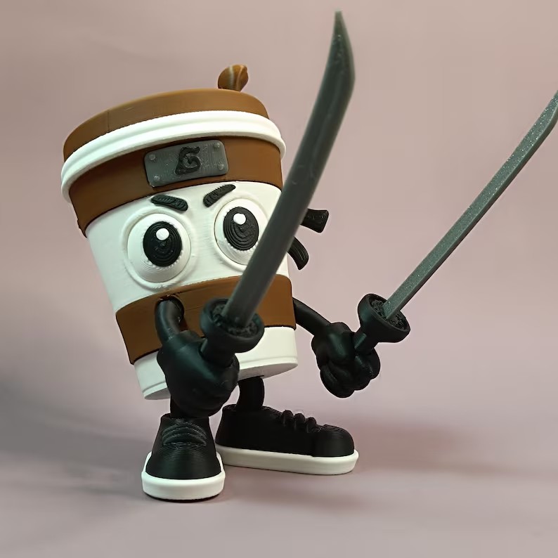 fiberglass Murderous Cappuccino Statue full body