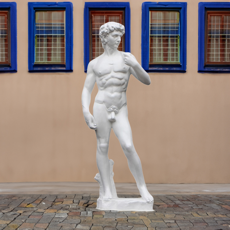 full body David Replica Statue fiberglass contrapposto pose