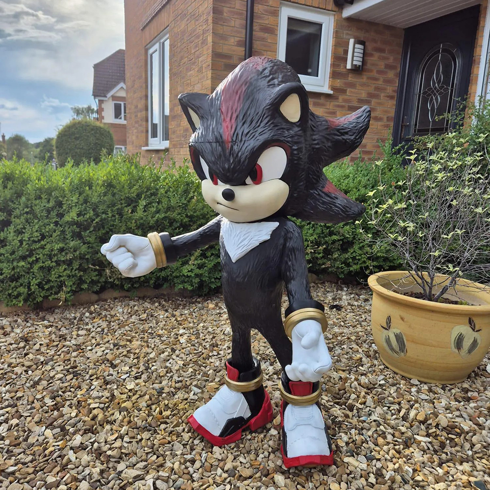 life size shadow garden statue fiberglass