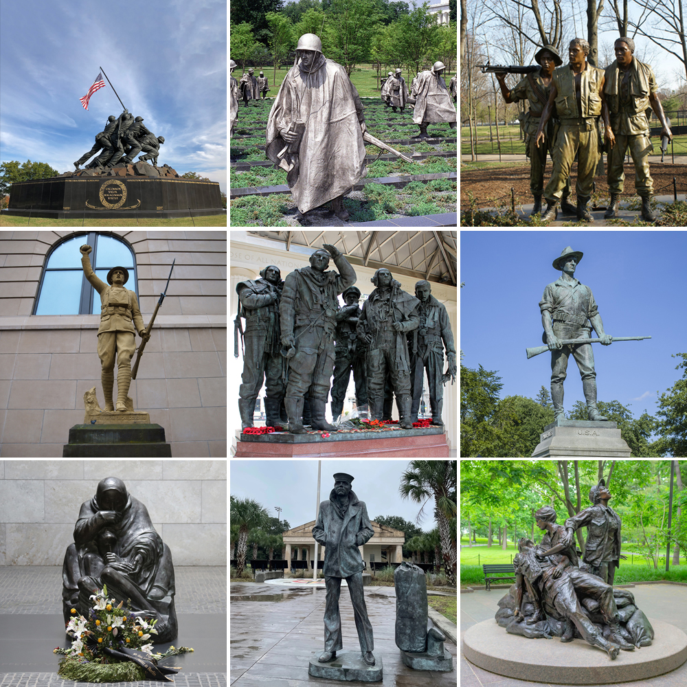military-statues-in-different-types