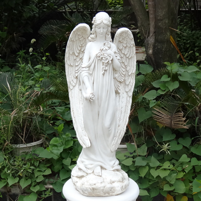outdoor marble Sympathy Angel Statues garden angel