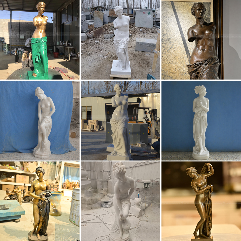 the statues of Aphrodite