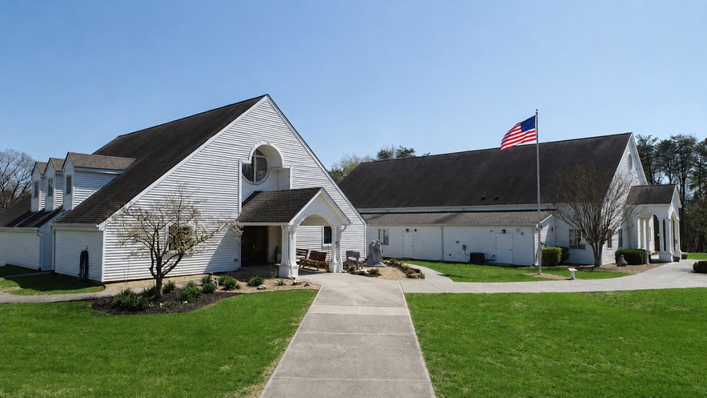2.2-Holy Family Church Courtyard Exterior