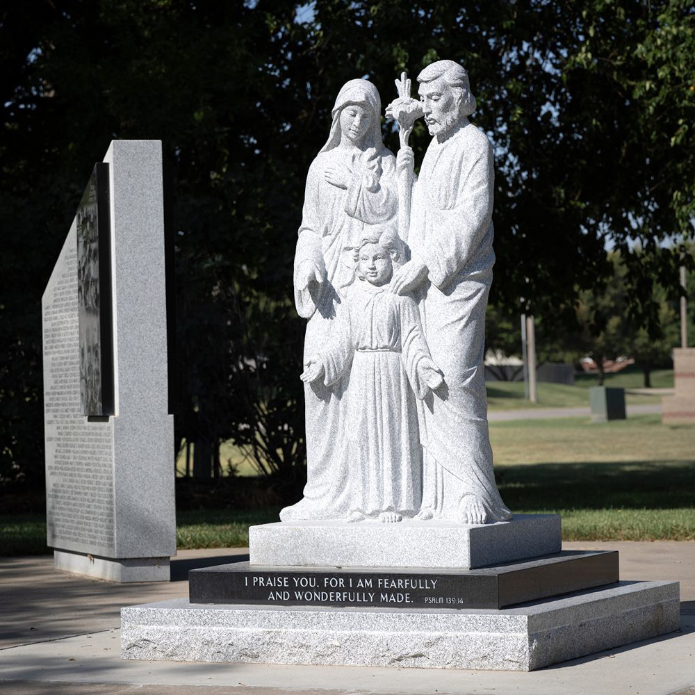 2.4-A-statue-of-the-Holy-Family,-located-at-the-entrance-of-Ascension-Cemetery