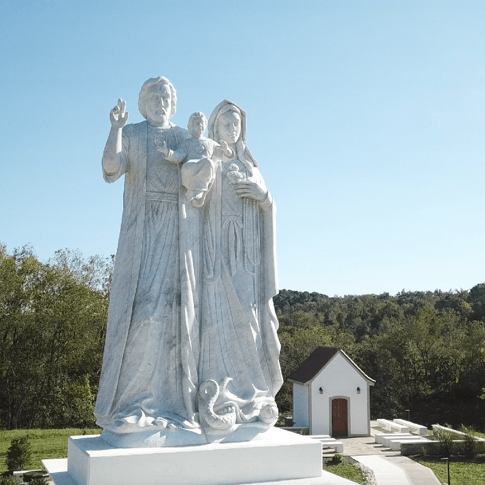 2.7 Large Holy Family Statue Religious Park