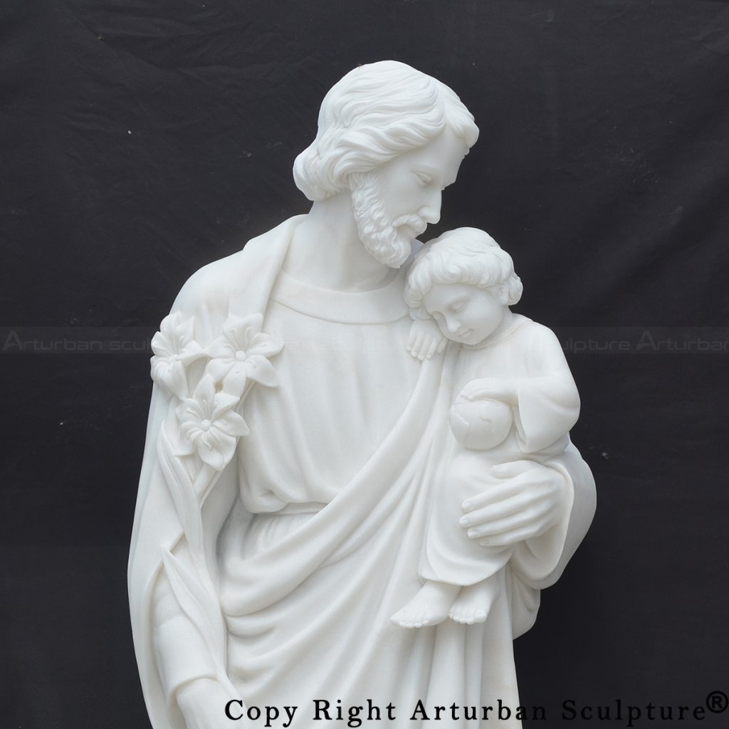 4 Close-up of Saint Joseph and Baby Jesus statue