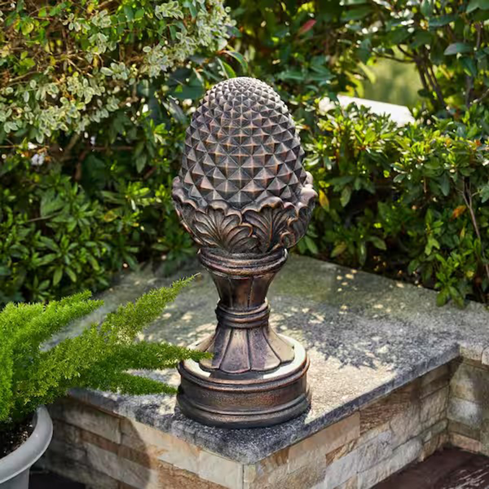 5 Decorative bronze pine cone figurine