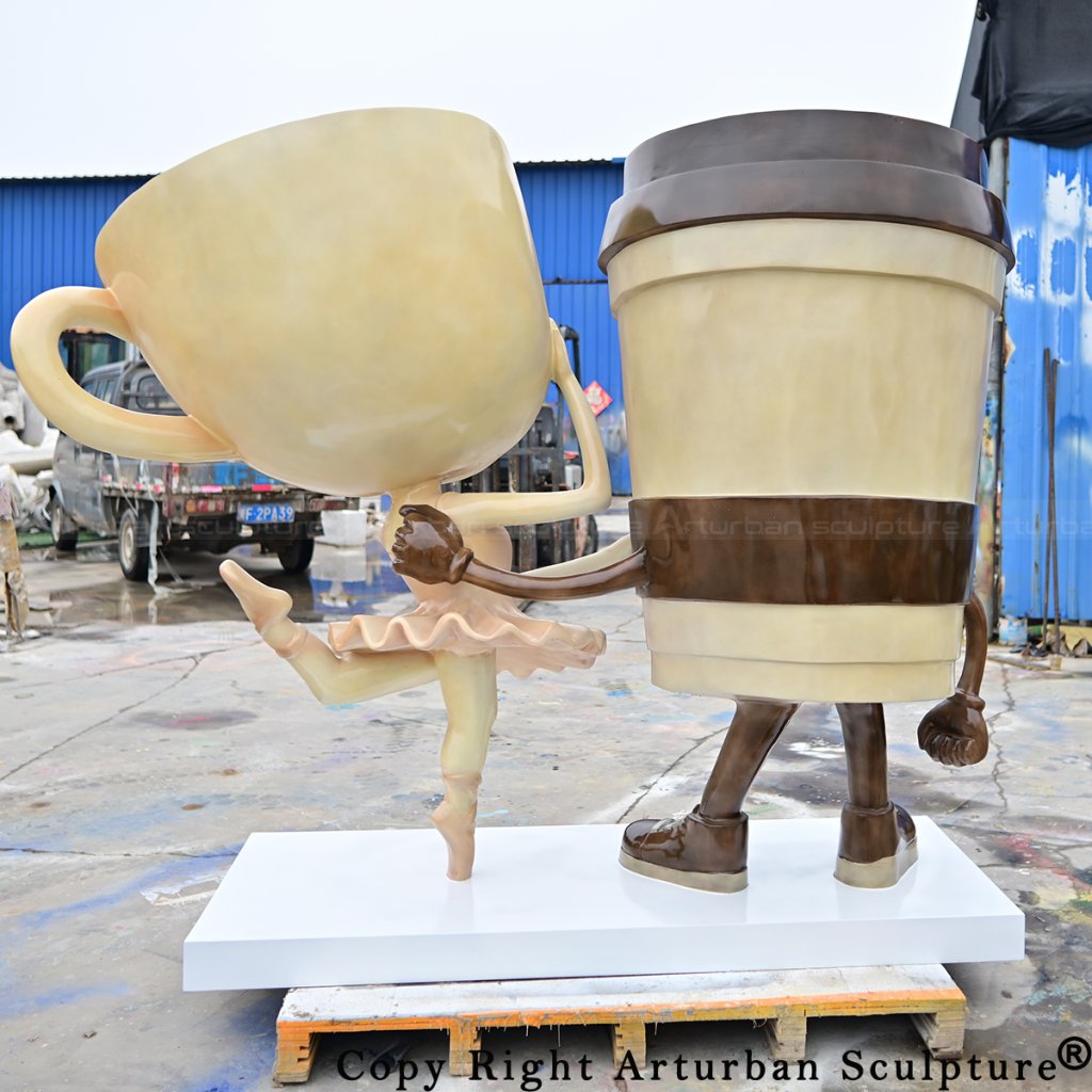 5 Fiberglass Italian Brainrot Statue rear view
