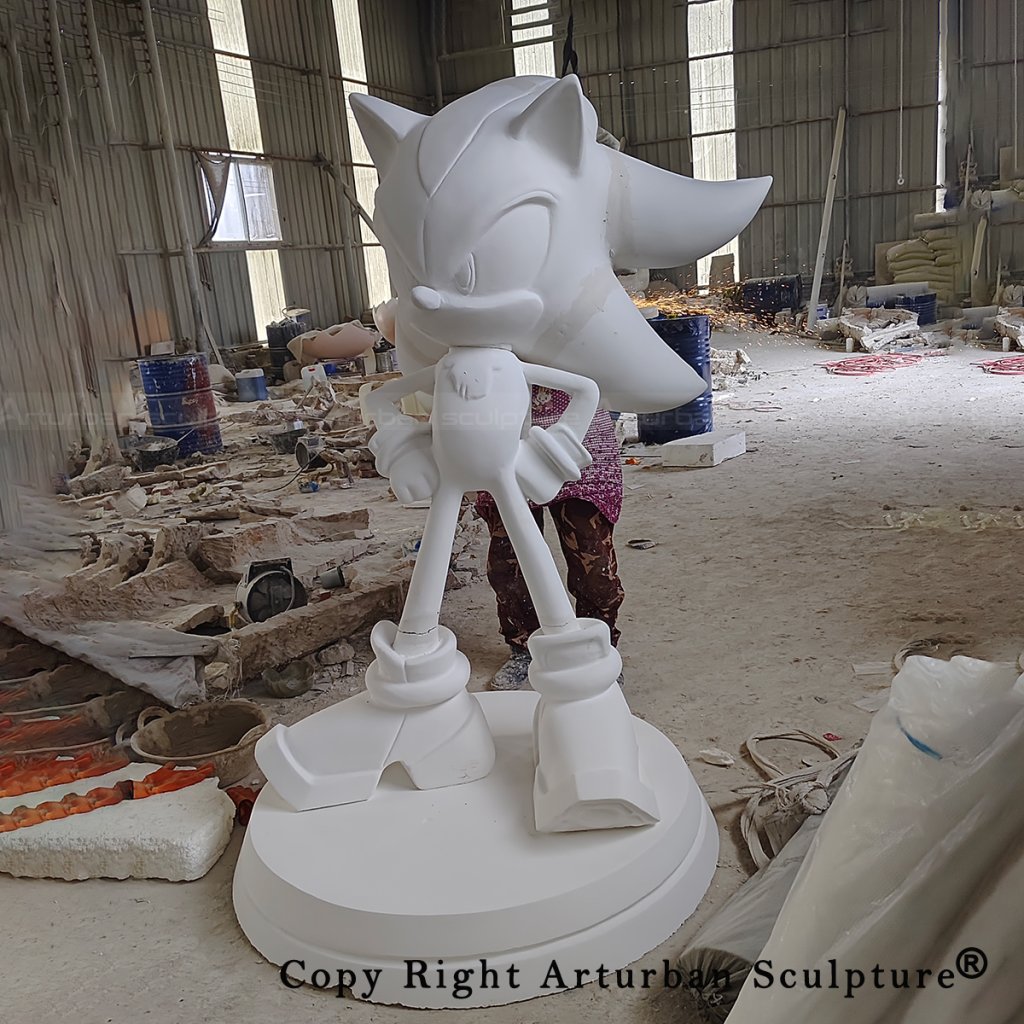 5 foam mold of shadow the hedgehog statue
