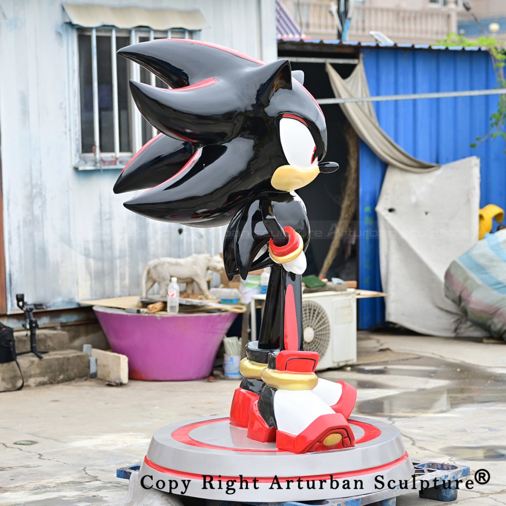 6 Fiberglass Shadow statue side angle