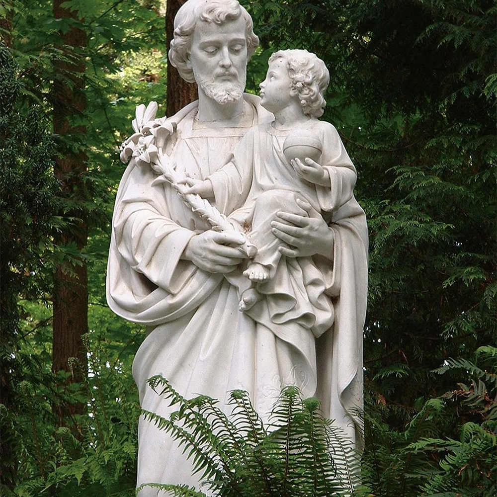 8 Saint Joseph holding Child Jesus outdoors