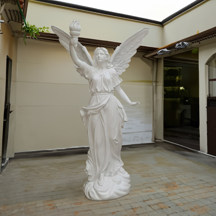 Angel with Torch Statue fiberglass right hand