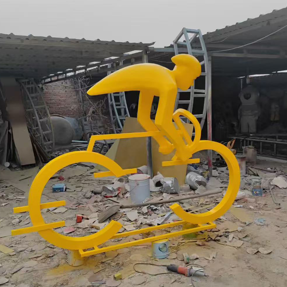 Bicycle Art Sculpture for cycling trail