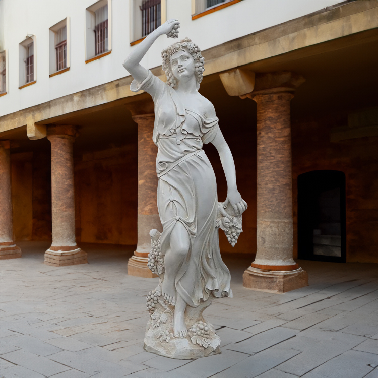 Four Seasons Goddess fiberglass Statue with grape2