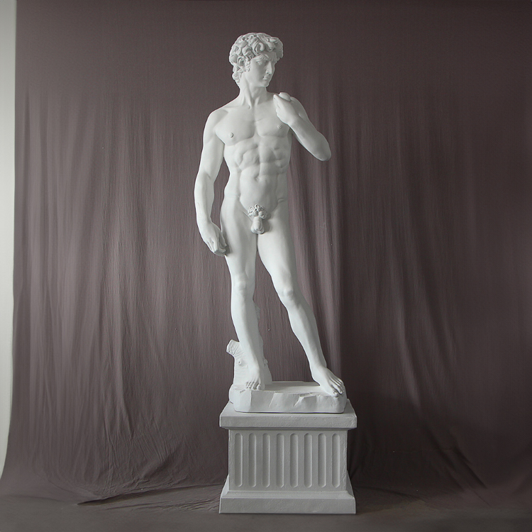 Pedestal White marble David Statue Replica for Sale