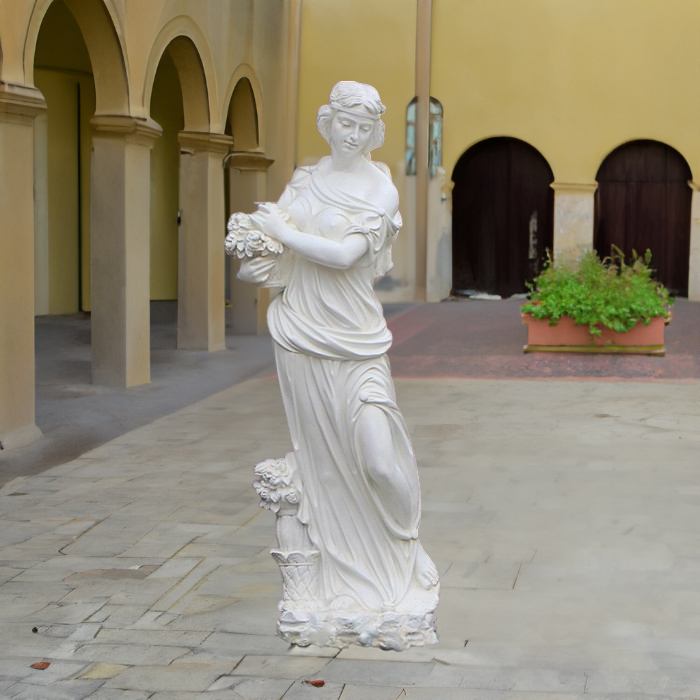 Spring fiberglass Four Seasons Lady Statues