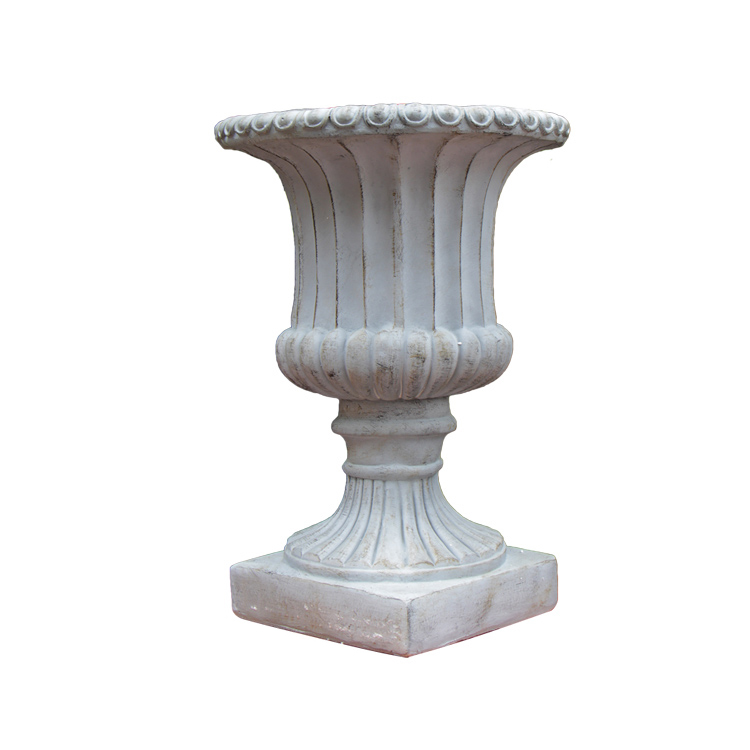 Tall Outdoor Stone Urn Planter