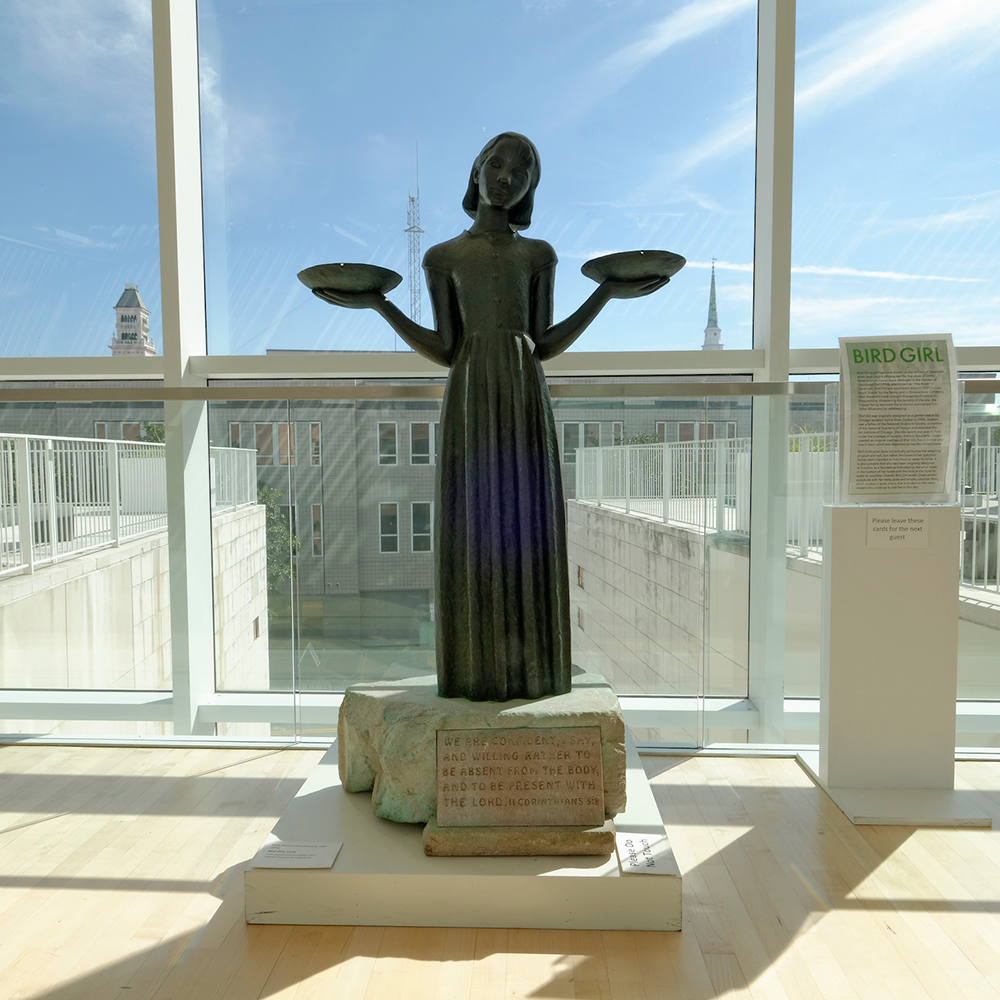 Telfair-Museums-Bird-Girl statue