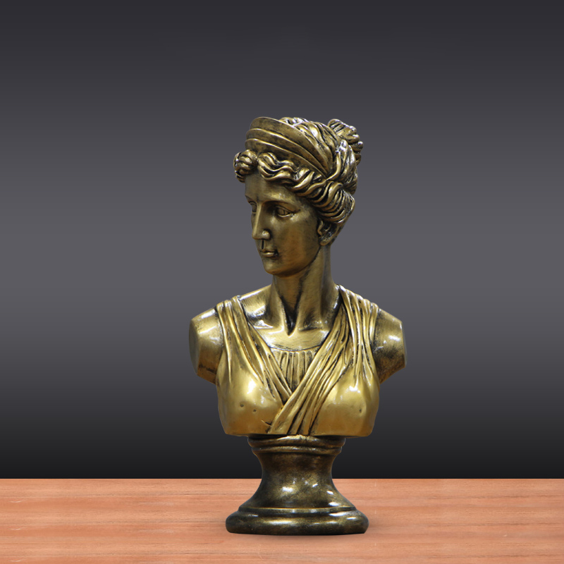 bronze Venus Head Statue indoor