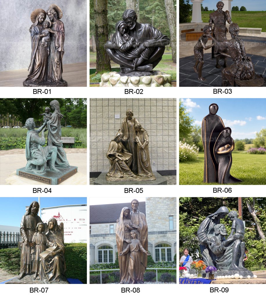 catalog-of-bronze-holy-family-sculpture-outdoor