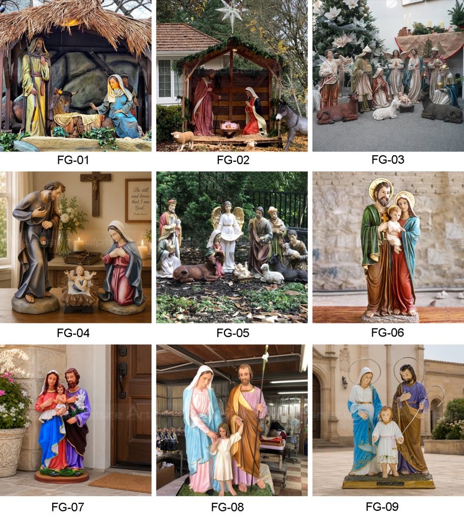 catalog-of-fiberglass-holy-family-sculpture-outdoor