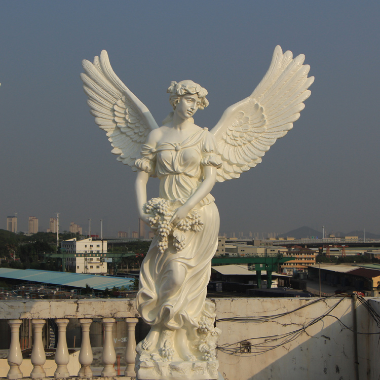 fiberglass Summer Angel Statue with wings spread