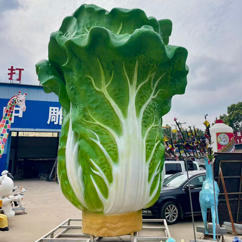 large Cabbage Statue for agricultural park display
