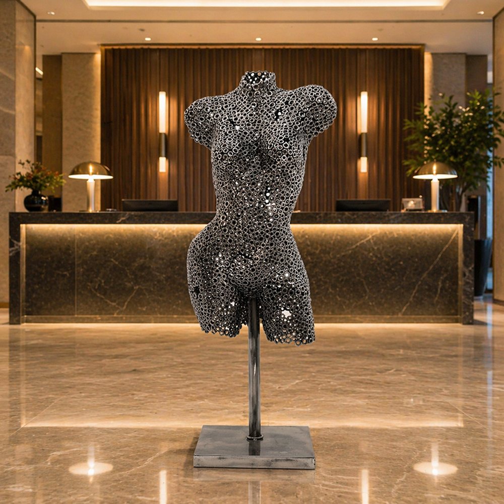 stainless steel Modern Torso Sculpture