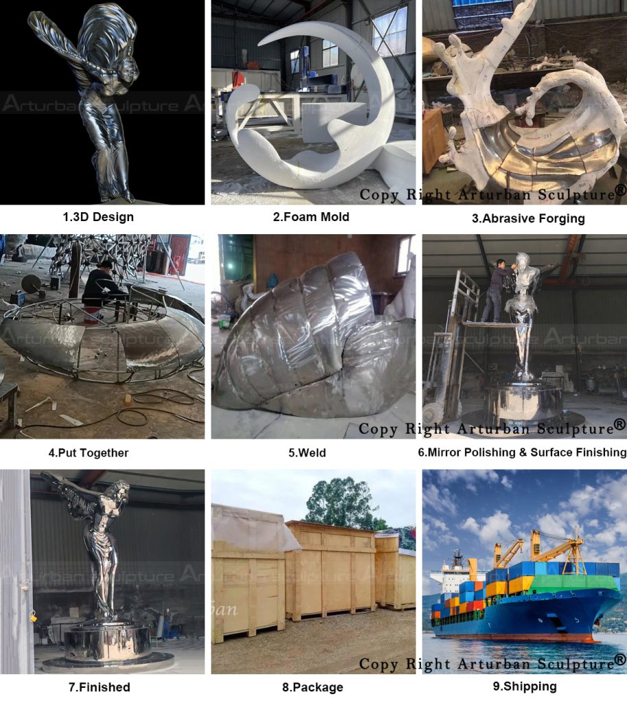 6 production process of making the The Spirit of Ecstasy