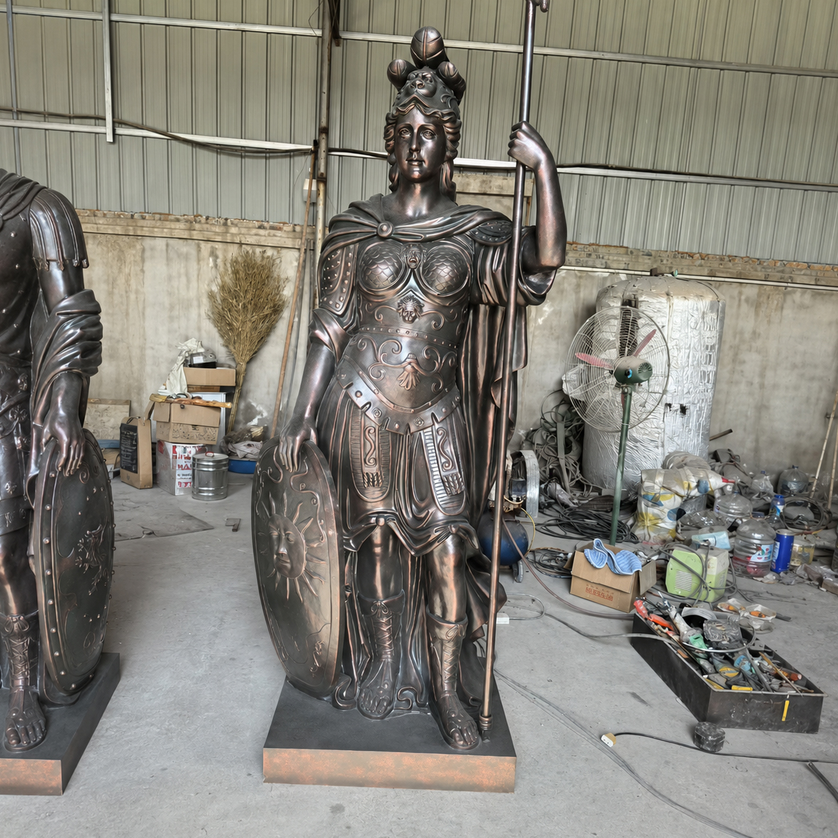 Athena bronze Statue God of War