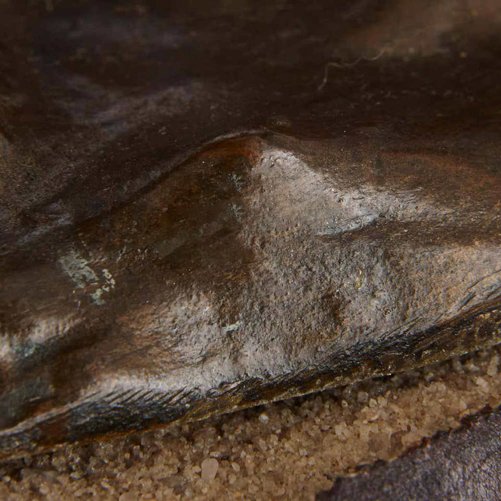 Bronze Arab and Camel Sculpture base detail
