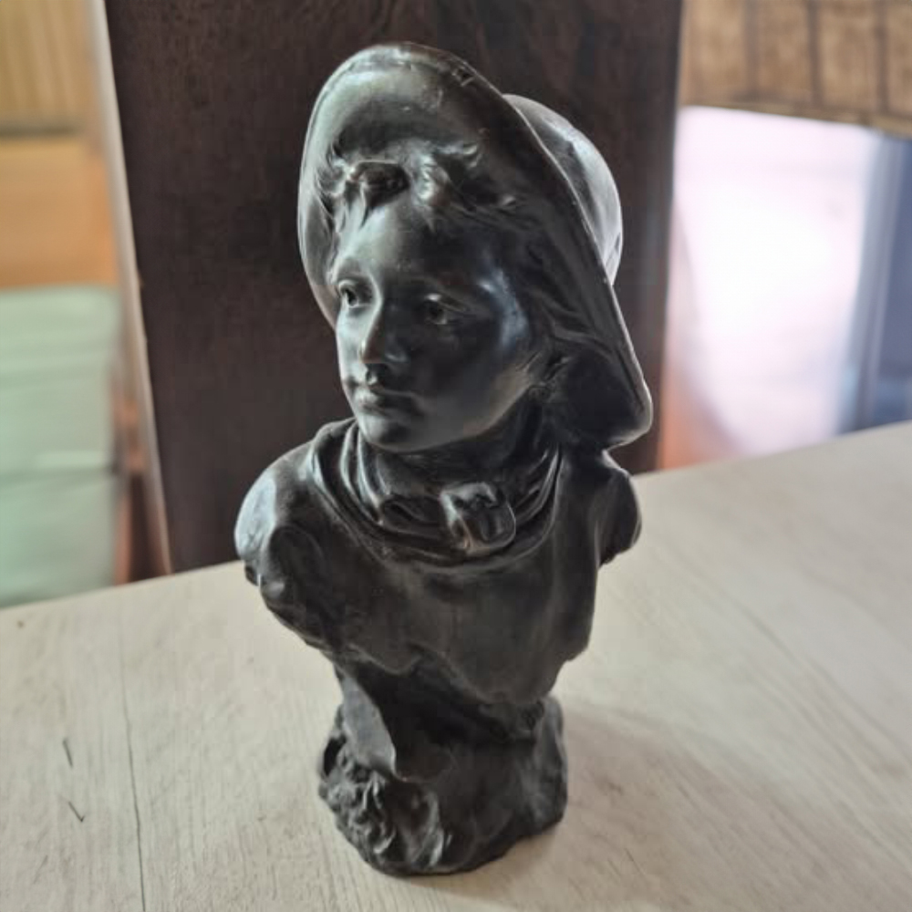 Bronze Bust of a Young Boy table top
