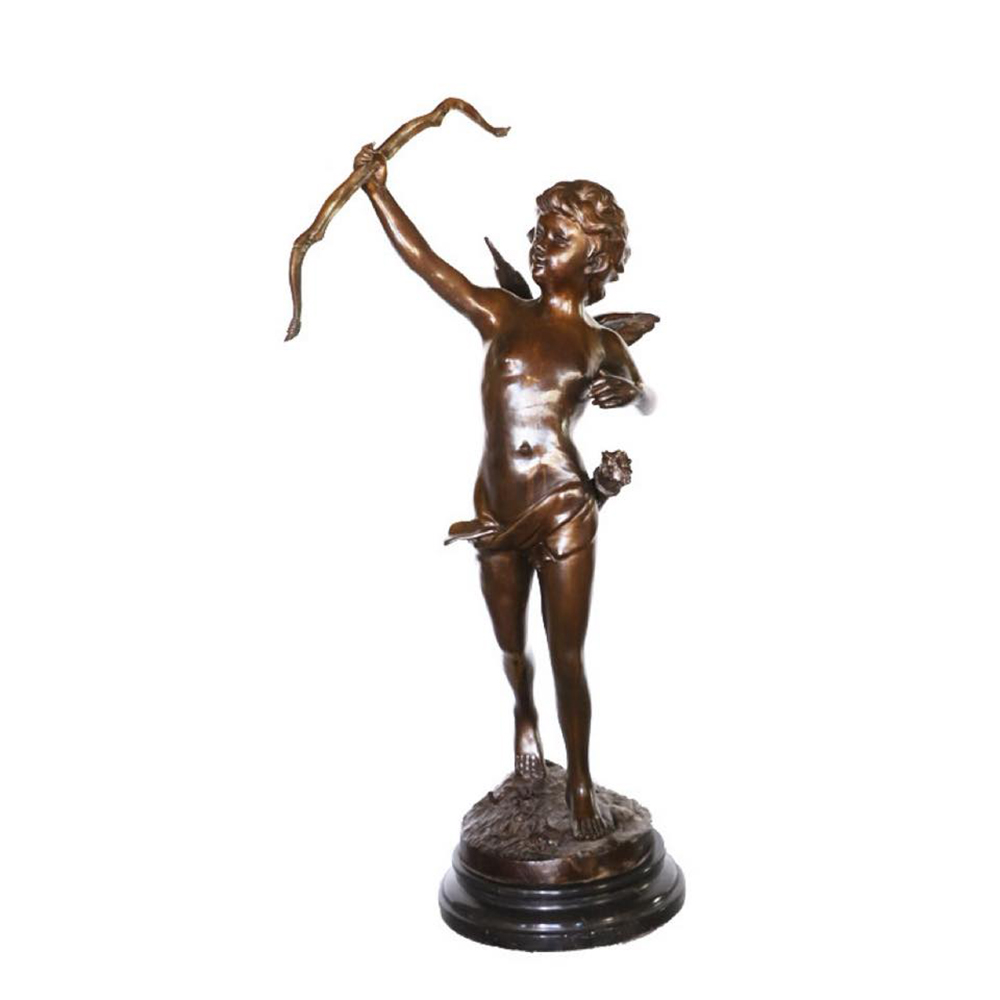 Bronze Eros Figurine holding raised bow