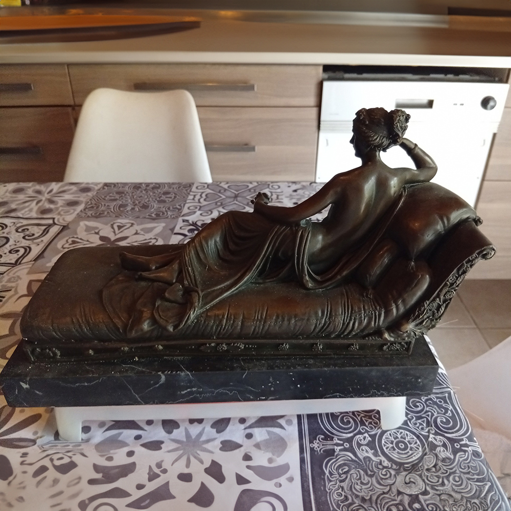 Bronze Pauline Bonaparte Sculpture full pose