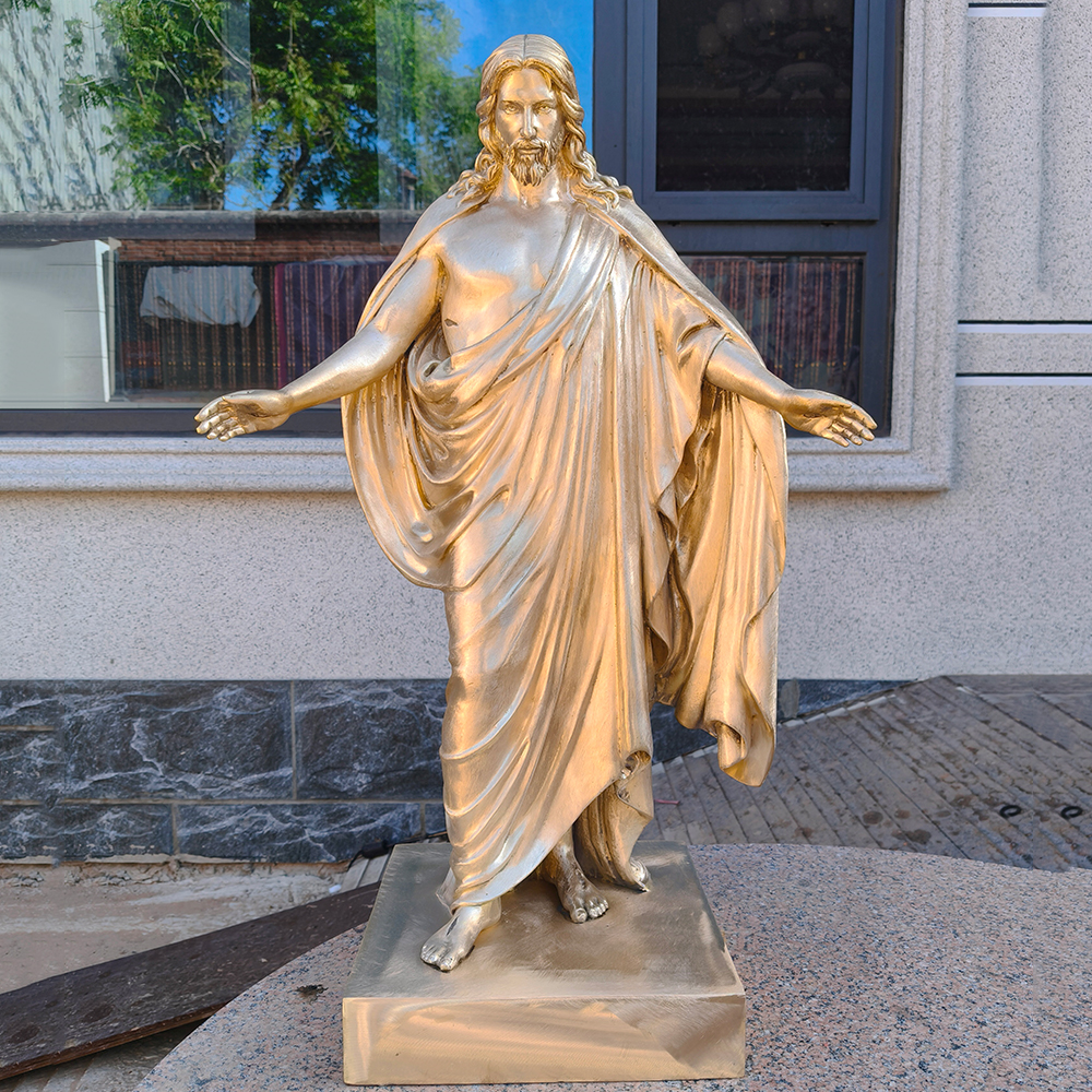 Bronze Standing Jesus Statue with open arms