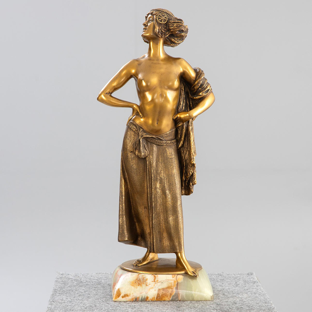 bronze Claire Colinet Salome Sculpture dancer figure