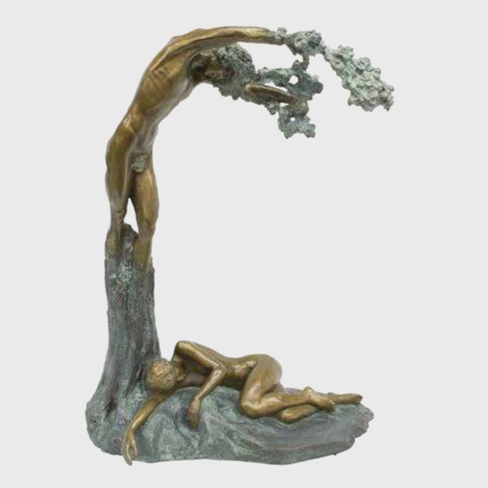 bronze Misha Frid Sculpture with nature figures