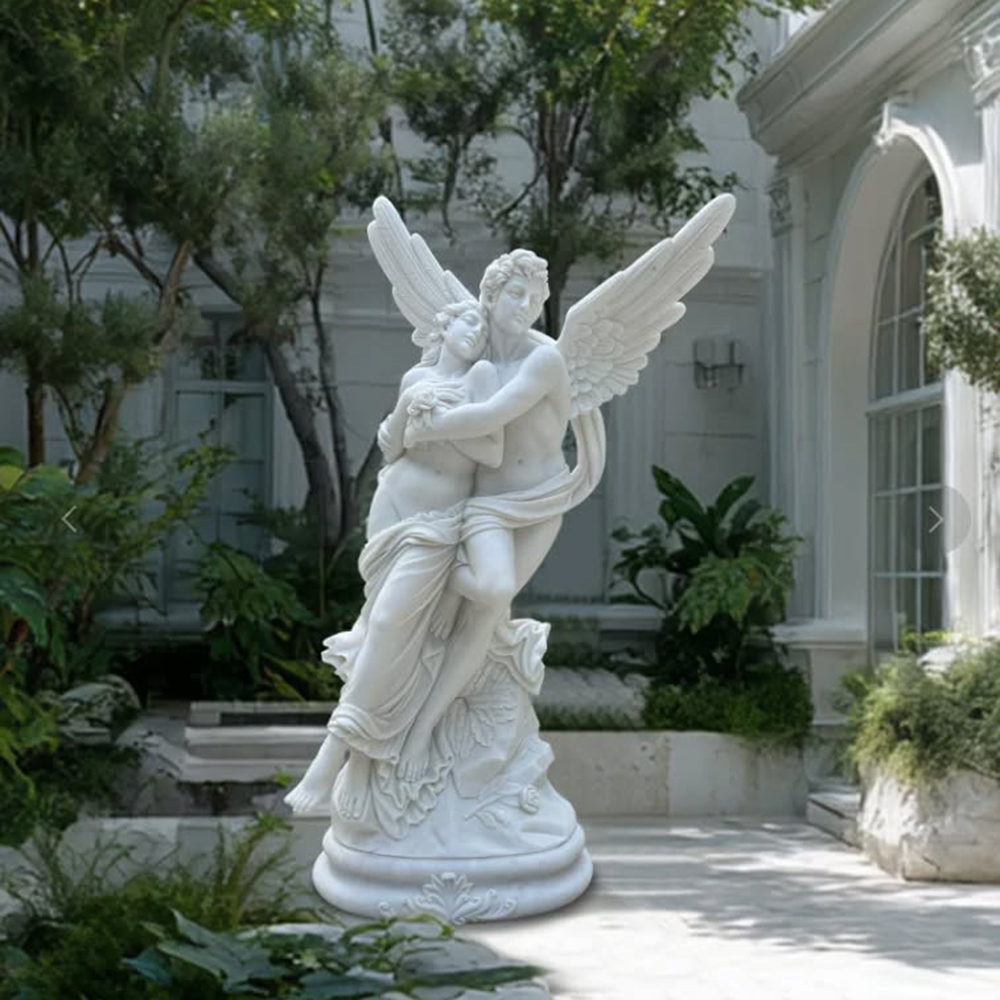 marble Psyche et l’Amour Statue garden sculpture
