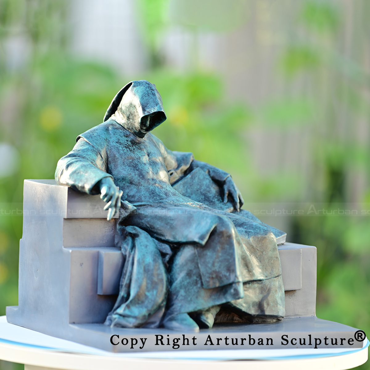 Bronze Anonymous Szobor statue for garden display