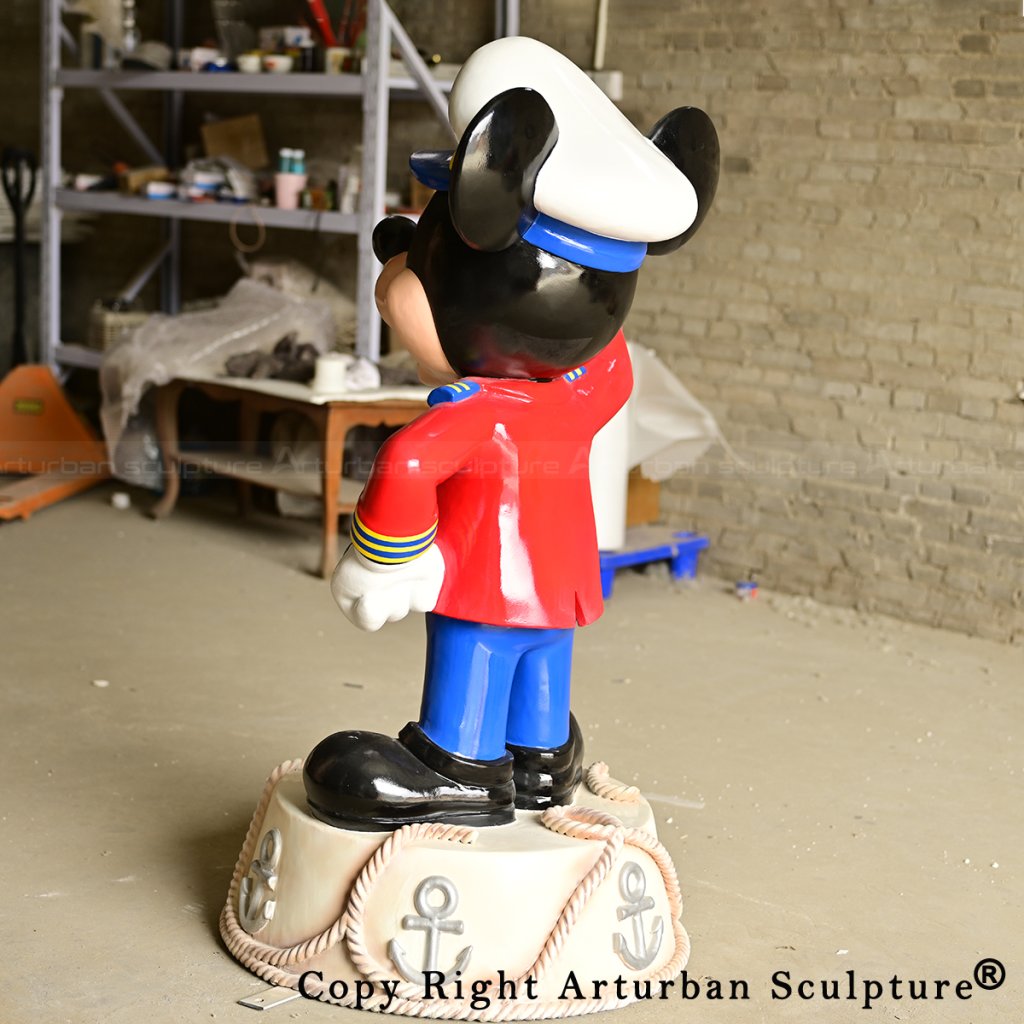 4 Captain Mickey Mouse fiberglass Statue